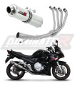 complete exhaust system with muffler DOMINATOR Full System ROUND fits the motorcycle Suzuki GSXF 650 2007   2016 7