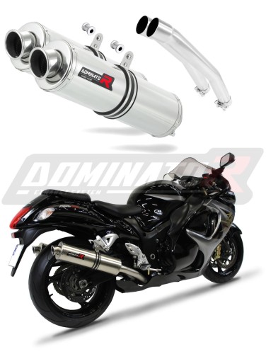 exhaust muffler DOMINATOR ROUND fits the motorcycle Suzuki GSXR 1300 Hayabusa 2008   2019 6