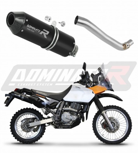 DOMINATOR MX2 FEKETE kipufogó hangtompító, amely illeszkedik a Suzuki DR 650SE 1997 - 2009 motorkerékpárhoz 6