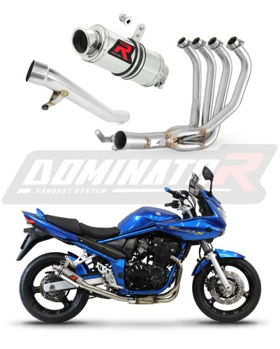 complete exhaust system with muffler DOMINATOR Full System GP1 fits the motorcycle Suzuki GSF 650 BANDIT N / S 2005   2006 6
