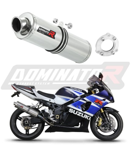 exhaust muffler DOMINATOR Bolt on ROUND fits the motorcycle Suzuki GSXR 1000 K1   K4 2001   2004 6
