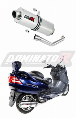 DOMINATOR Ovális kipufogó dob, amely alkalmas a Suzuki BURGMAN 400 1998 - 2002 motorkerékpárhoz 6