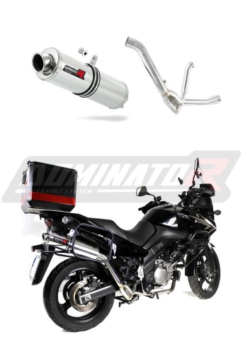 DOMINATOR Kerek kipufogó hangtompító, amely illeszkedik a Suzuki DL 650 V Strom 2007 - 2011 motorkerékpárhoz 5