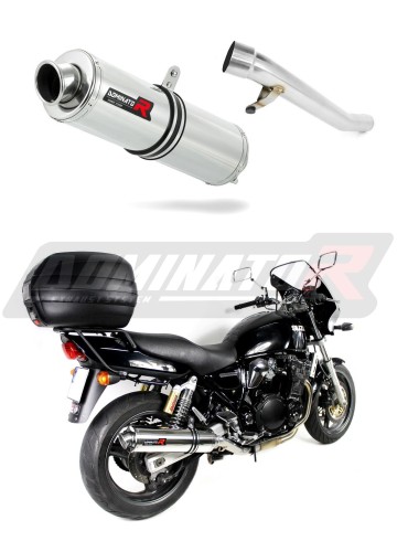 DOMINATOR kerek kipufogó dob, amely illik a Suzuki GSX 750 INAZUMA 1997 - 2003 motorkerékpárhoz 5
