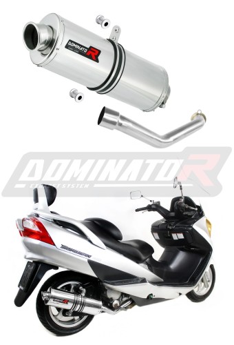 exhaust muffler DOMINATOR oval fits the motorcycle Suzuki BURGMAN 400 2003   2006 5