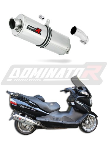 exhaust muffler DOMINATOR oval fits the motorcycle Suzuki BURGMAN 650   2013  7