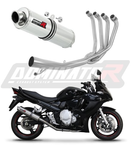 complete exhaust system with muffler DOMINATOR Full System ROUND fits the motorcycle Suzuki GSX 1250 FA 2010   2016 7
