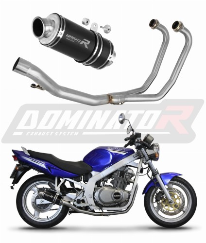 komplett DOMINATOR Full System GP1 FEKETE kipufogórendszer Suzuki motorkerékpárhoz illeszke