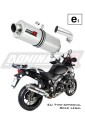 exhaust muffler DOMINATOR homologated road legal oval fits the motorcycle DL 1000 V STROM 2017   2020 5