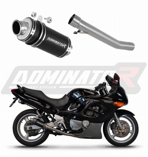 DOMINATOR GP1 FEKETE kipufogó dob Suzuki GSXF 750 1998 - 2006 motorkerékpárhoz 6