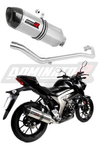 Suzuki GSX S 125 2017 - 2019 Full Exhaust System Collector Silencer HP1 + dB killer medium