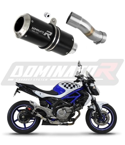 DOMINATOR GP FEKETE kipufogó dob Suzuki SFV 650 GLADIUS 2009 - 2015 motorkerékpárhoz 6