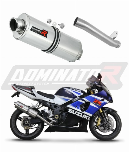 exhaust muffler DOMINATOR Slip on oval fits the motorcycle Suzuki GSXR 1000 K1   K4 2001   2004 6
