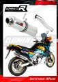 exhaust muffler DOMINATOR ROUND fits the motorcycle Honda XRV 750 AFRICA TWIN RD07 1993   1995