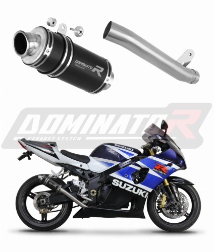 exhaust muffler DOMINATOR Slip on GP1 BLACK fits the motorcycle Suzuki GSXR 1000 K1   K4 2001   2004 6