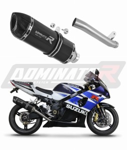 Suzuki GSXR 1000 K1 - K4 2001 - 2004 kipufogó Dob Slip-on HP1 BLACK + dB killer medium