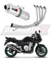 complete exhaust system with muffler DOMINATOR Full System oval fits the motorc