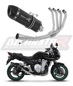 Suzuki GSF 650 BANDIT N / S 2007 - 2016 Teljes rendszer Kipufogó leömlő HP1 BLACK dob + közepes dB killer