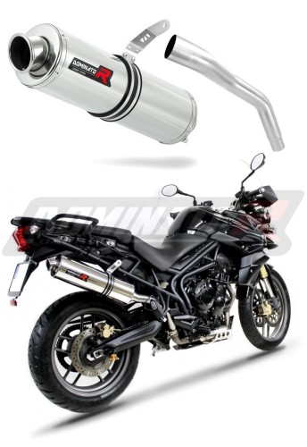 exhaust muffler DOMINATOR ROUND fits the motorcycle Triumph TIGER 800 XC XR 2011   2014 6
