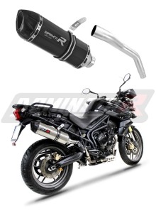 Triumph TIGER 800 XC XR 2015 - 2017 kipufogó dob HP1 BLACK + dB killer medium