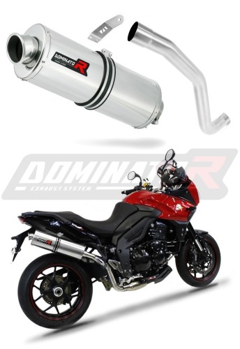 exhaust muffler DOMINATOR oval fits the motorcycle Triumph TIGER SPORT 1050 2013   2015 6