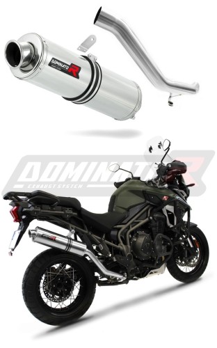 exhaust muffler DOMINATOR ROUND fits the motorcycle Triumph TIGER EXPLORER 1200 XC XR 2016   2017 6