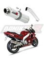exhaust muffler DOMINATOR ROUND fits the motorcycle Yamaha YZF 600 R Thundercat 1996   2006 7
