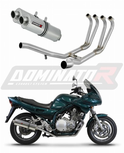complete exhaust system with muffler DOMINATOR Full System oval fits the motorcycle Yamaha XJ 900 Diversion 1994   2003 7