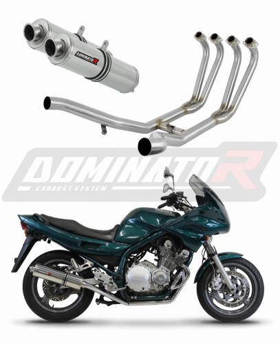 complete exhaust system with muffler DOMINATOR Full System ROUND fits the motorcycle Yamaha XJ 900 Diversion 1994