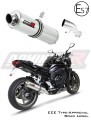 exhaust muffler DOMINATOR homologated road legal ROUND fits the motorcycle YAMAHA FZ1 1000