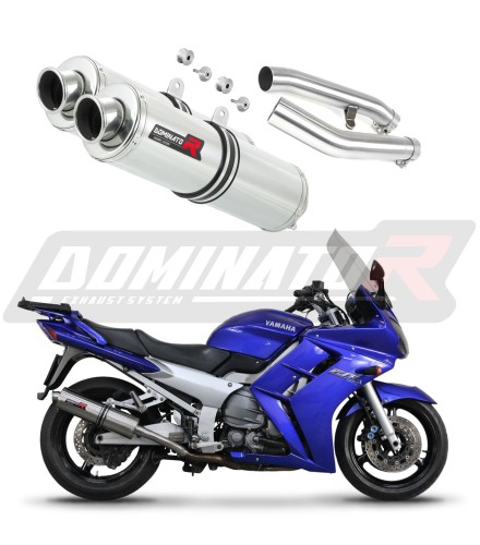 exhaust muffler DOMINATOR ROUND fits the motorcycle Yamaha FJR 1300 2001   2005 7