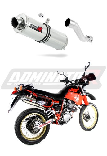 exhaust muffler DOMINATOR ROUND fits the motorcycle Yamaha XT 600 1987   1989 5
