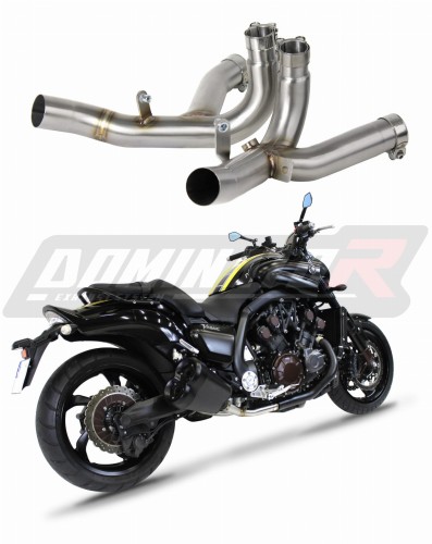 decat mid muffler DOMINATOR Mid Pipe fits the motorcycle V MAX V MAX 1700 2009   2019 9