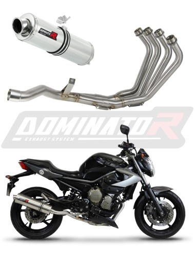 komplett kipufogórendszer DOMINATOR Full System kerek kipufogódobbal, Yamaha XJ 6N S F 2009 - 2016 motorkerékpárhoz 6