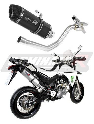 DOMINATOR HP1 FEKETE kipufogó dob Yamaha XT 660 X 2004 - 2016 motorkerékpárhoz 5