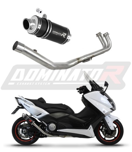 complete exhaust system with muffler DOMINATOR Full System GP1 BLACK fits the motorcycle Yamaha XP 530 T MAX 2012   2016 6