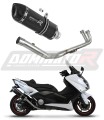 complete exhaust system with muffler DOMINATOR Full System HP1 BLACK fits the motorcycle Yamaha XP 530 T MAX 2012   2016 6