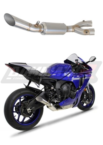 decat középső kipufogódob DOMINATOR GP3 Mid Pipe YZF R1 1000 RN32 motorkerékpárhoz 2015 - 2016 5