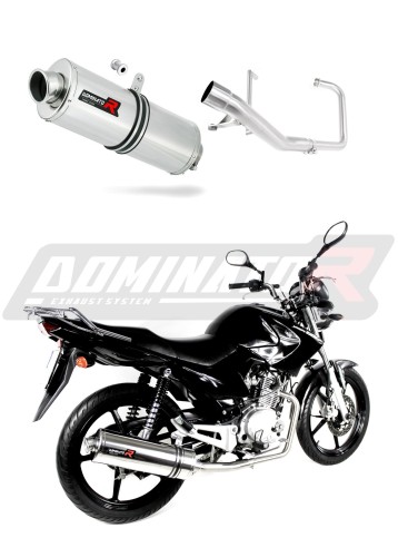komplett kipufogórendszer DOMINATOR Ovális dobbal, amely illeszkedik a Yamaha YBR 125 2009 - 2018 motorkerékpárhoz 5