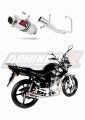 complete exhaust system with muffler DOMINATOR Full System GP1 fits the motorcycle Yamaha YBR 125 2009   2018 5