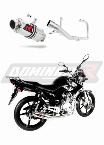 complete exhaust system with muffler DOMINATOR Full System GP1 fits the motorcycle Yamaha YBR 125 2009   2018 5