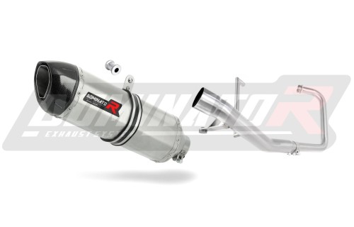 complete exhaust system with muffler DOMINATOR Full System HP1 fits the motorcycle Yamaha YBR 125 2000   2008 3