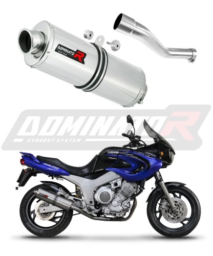 exhaust muffler DOMINATOR oval fits the motorcycle Yamaha TDM 850 Right Side 1991   1995 6