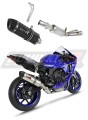 exhaust muffler DOMINATOR HP1 BLACK fits the motorcycle Yamaha YZF R1 1000 RN65 2020   2022 3