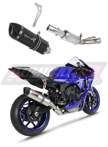 DOMINATOR HP1 FEKETE kipufogó dob, amely illeszkedik a Yamaha YZF R1 1000 RN65 2020 - 2022 motorkerékpárhoz 3