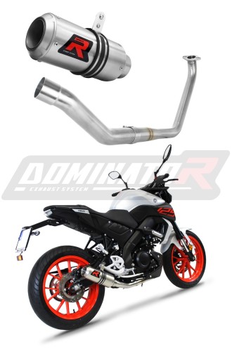 teljes kipufogórendszer DOMINATOR Full System GP dobbal, amely illeszkedik a Yamaha MT 125 2020 motorkerékpárhoz 6