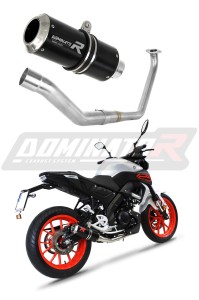 Yamaha MT 125 2020 Full system kipufogórendszer Leömlő GP FEKETE kipufogódob + dB killer közepes