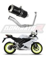 complete exhaust system with muffler DOMINATOR Full System GP BLACK fits the motorcycle Yamaha YZF R125 2019   2020 6