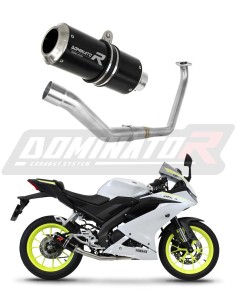 Yamaha YZF R125 2019 - 2020 Teljes rendszer Kipufogó leömlő GP BLACK dob + dB killer medium