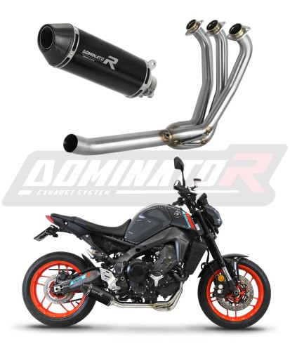 Yamaha MT 09 2021 - 2023 Low Level Teljes rendszer Leömlő Kipufogó HP3 BLACK dob + közepes dB killer